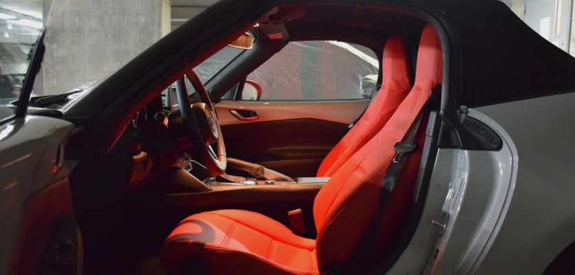 Red Seat Covers for my 2016 ND Miata